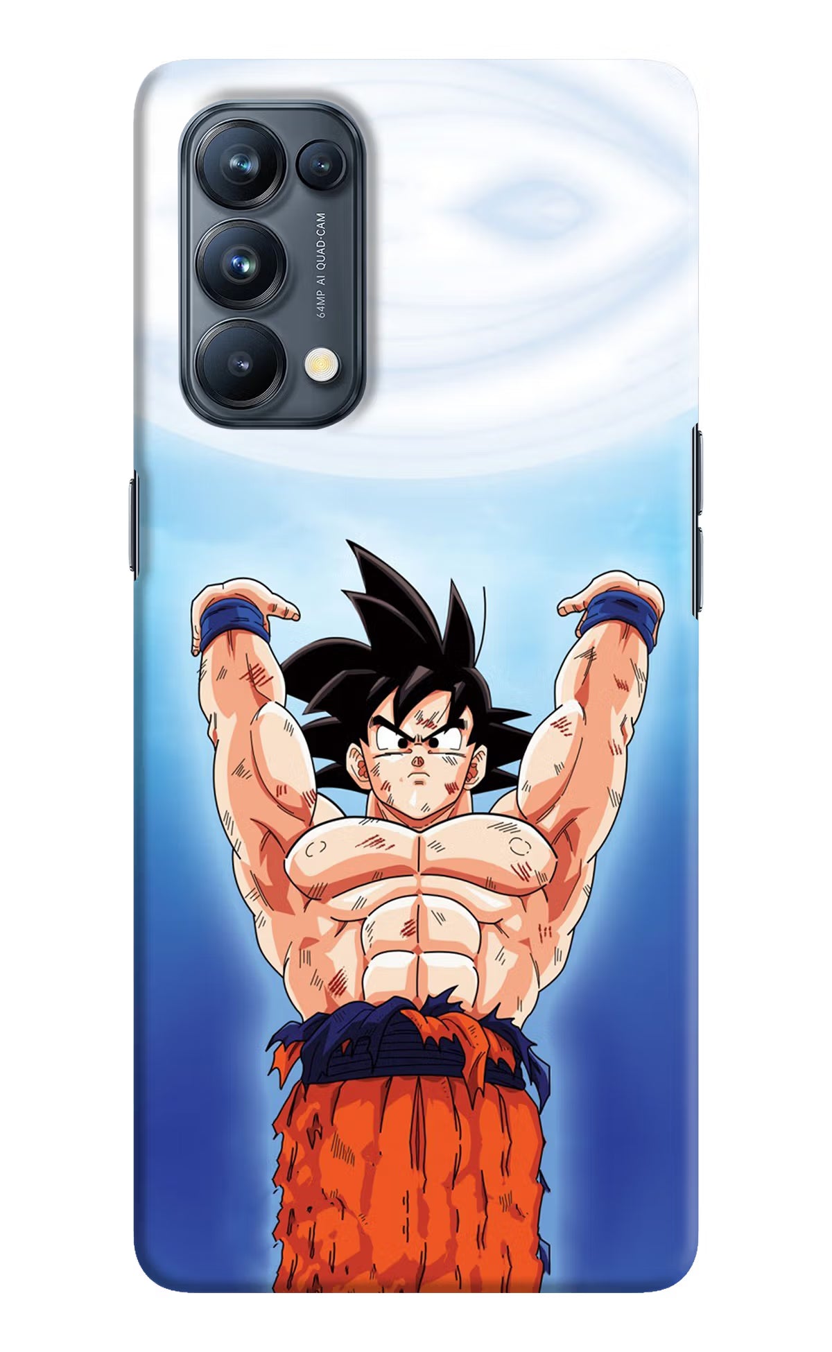 Goku Power Oppo Reno5 Pro 5G Hard Case Back Cover by Casekaro