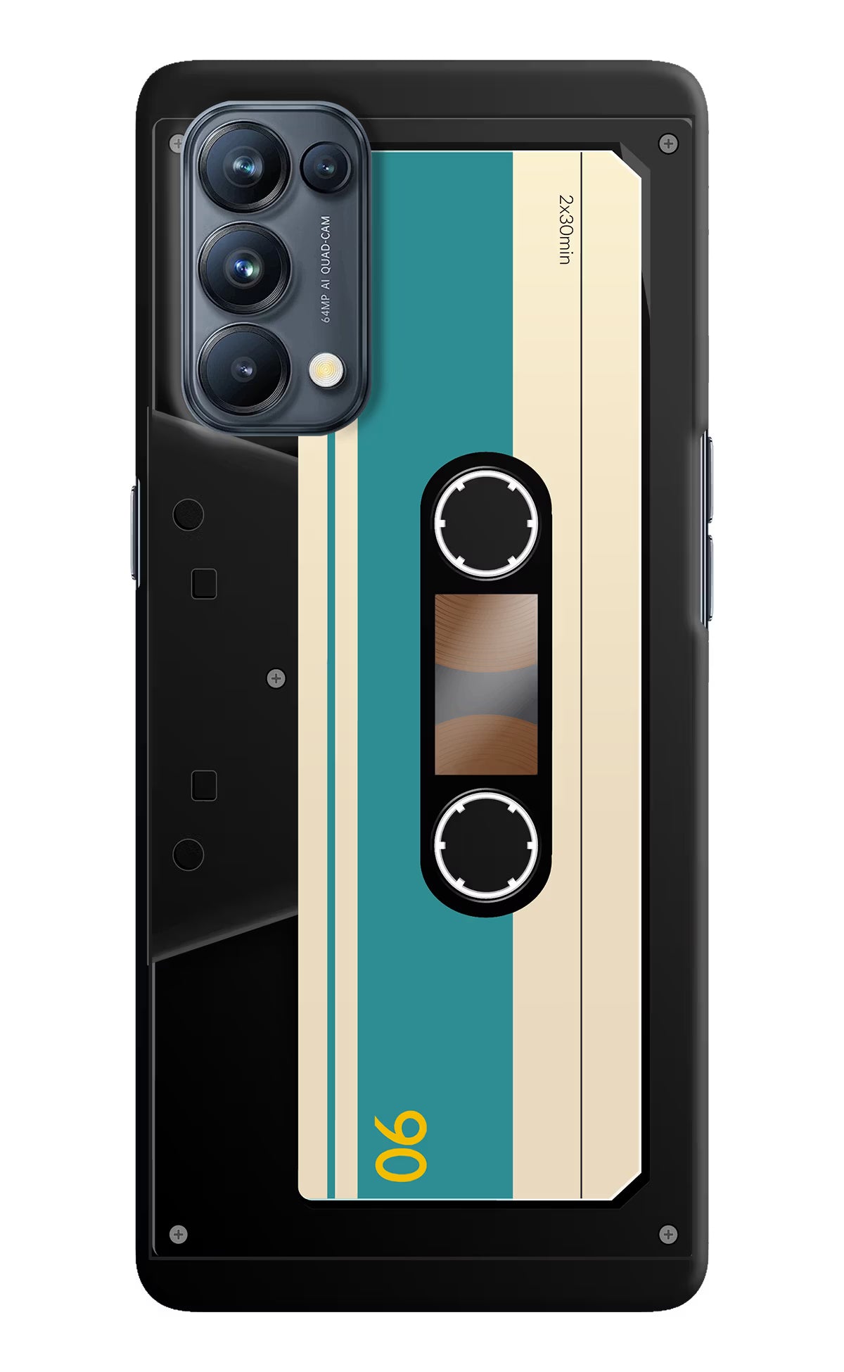 Cassette Oppo Reno5 Pro 5G Hard Case Back Cover by Casekaro