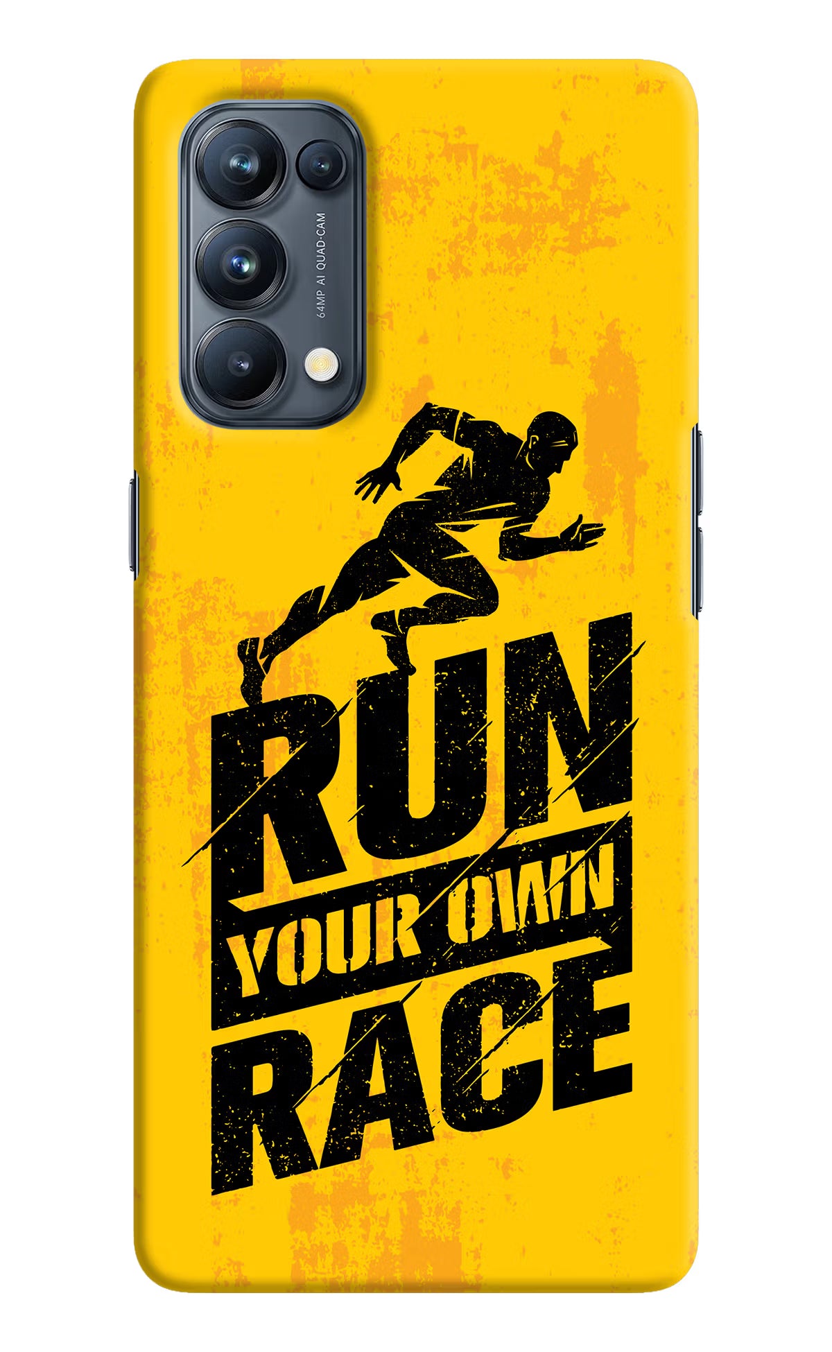 Run Your Own Race Oppo Reno5 Pro 5G Hard Case Back Cover by Casekaro