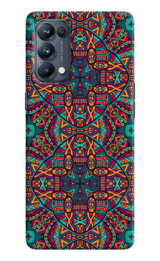 Colour Mandala Oppo Reno5 Pro 5G Hard Case Back Cover by Casekaro
