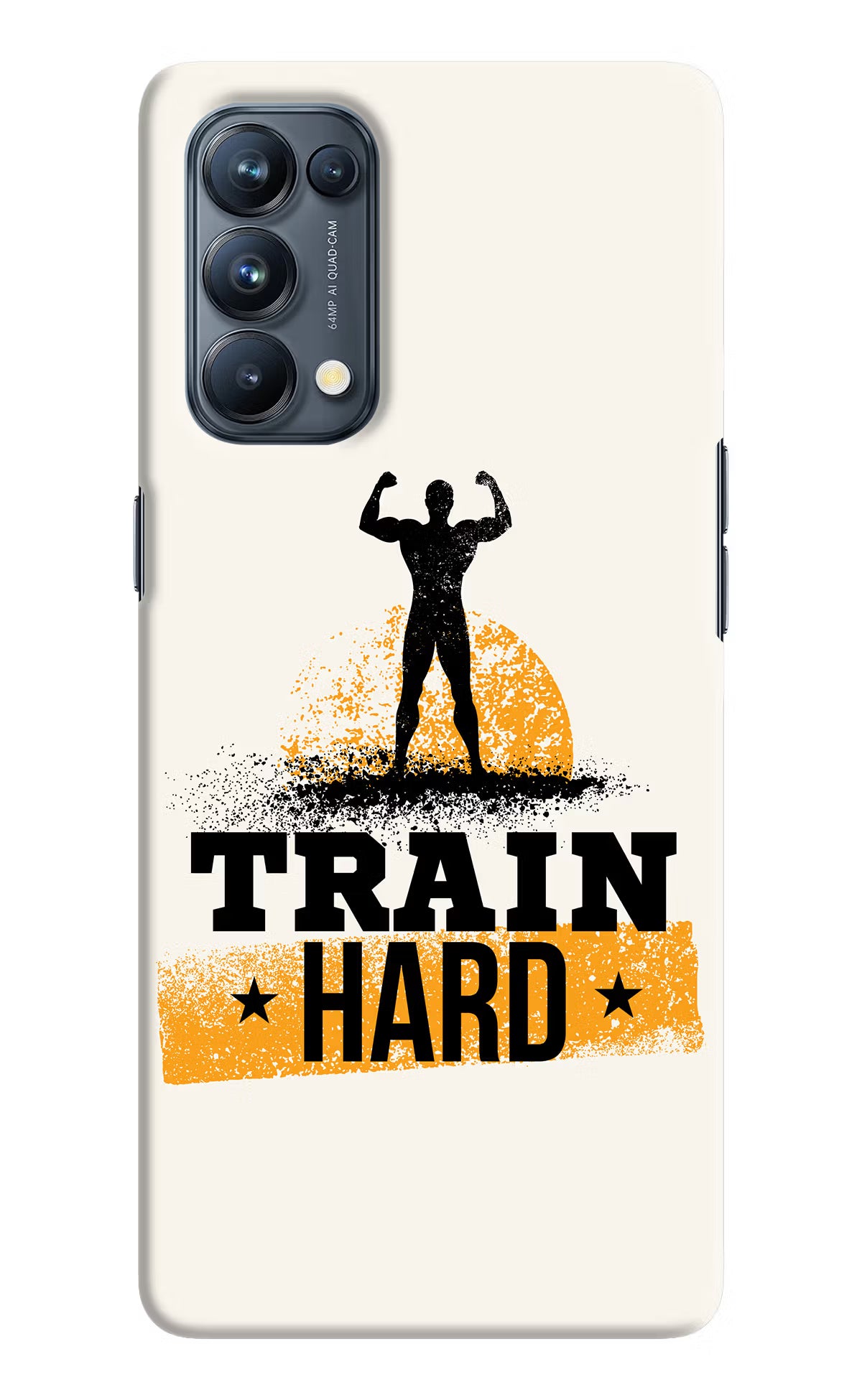 Train Hard Oppo Reno5 Pro 5G Hard Case Back Cover by Casekaro