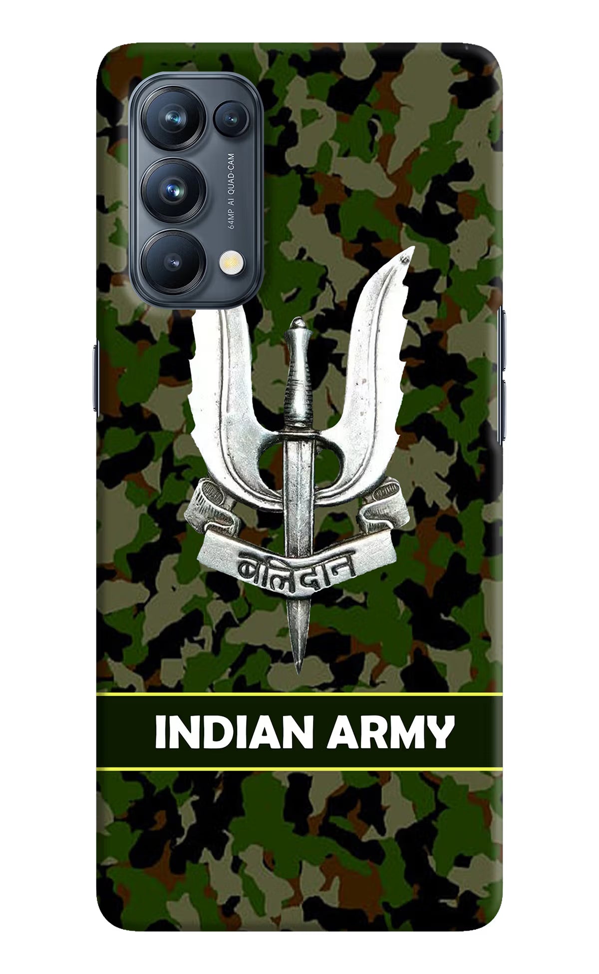 Balidan Indian Logo Oppo Reno5 Pro 5G Hard Case Back Cover by Casekaro