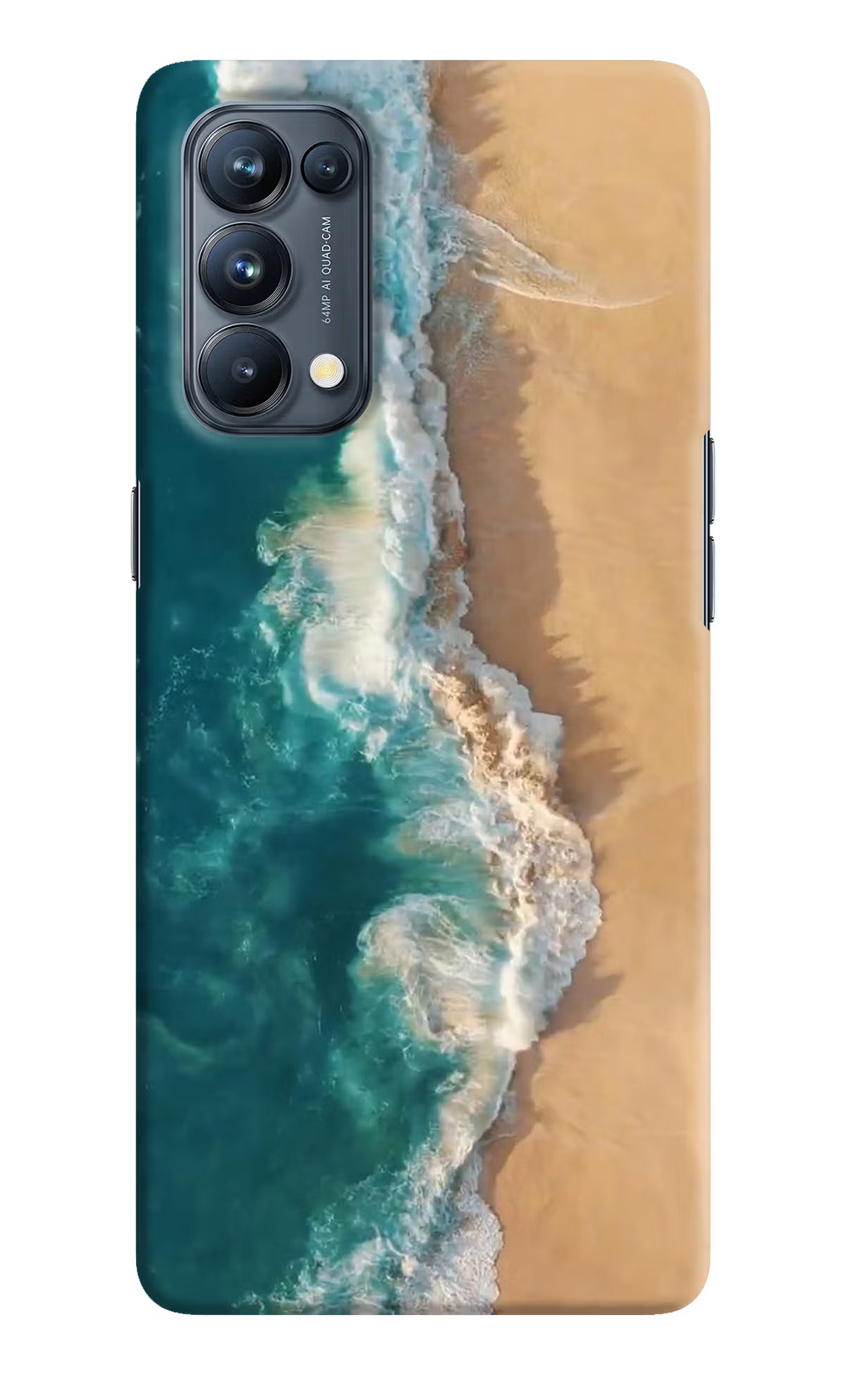 Ocean Beach Oppo Reno5 Pro 5G Hard Case Back Cover by Casekaro