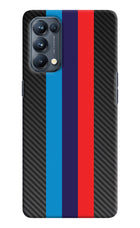 BMW Stripes Pattern Oppo Reno5 Pro 5G Hard Case Back Cover by Casekaro