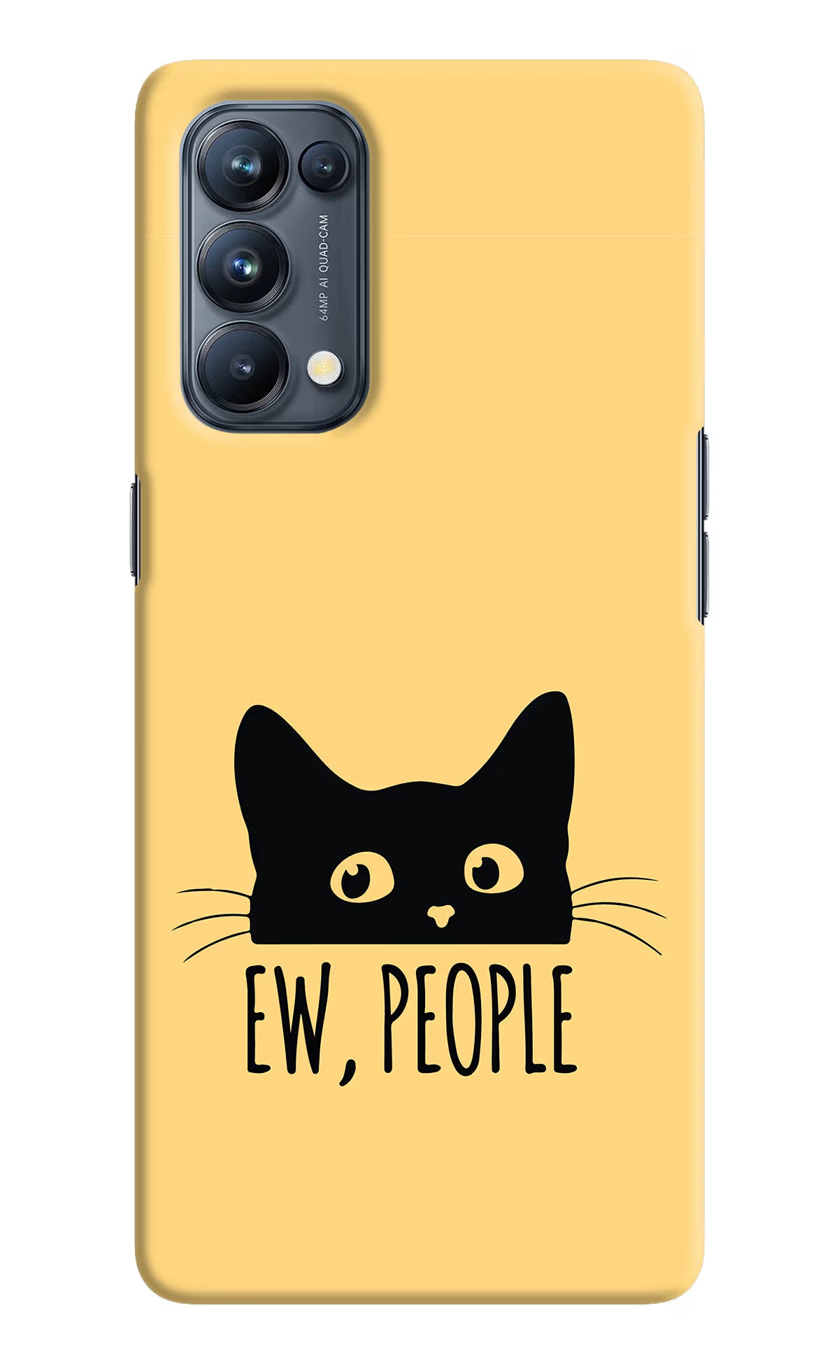 Ew People Catitude Oppo Reno5 Pro 5G Hard Case Back Cover by Casekaro