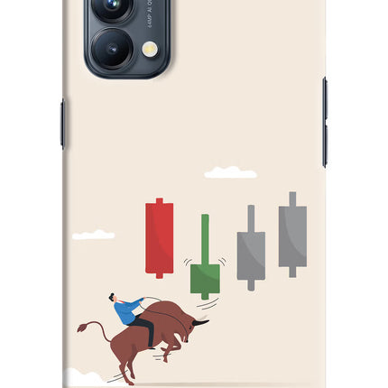 Bull Trading Momentum Oppo Reno5 Pro 5G Hard Case Back Cover by Casekaro