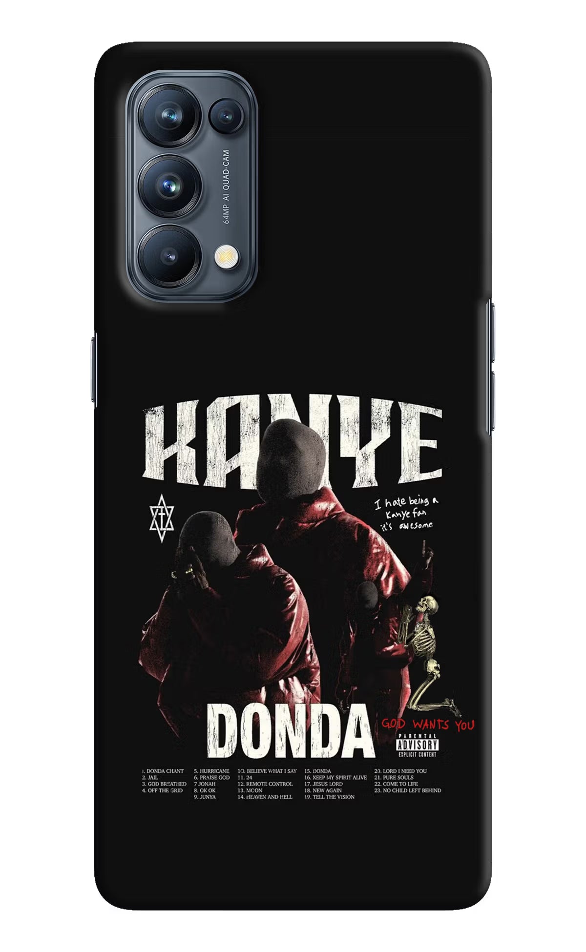 Donda Kanye West Oppo Reno5 Pro 5G Hard Case Back Cover by Casekaro