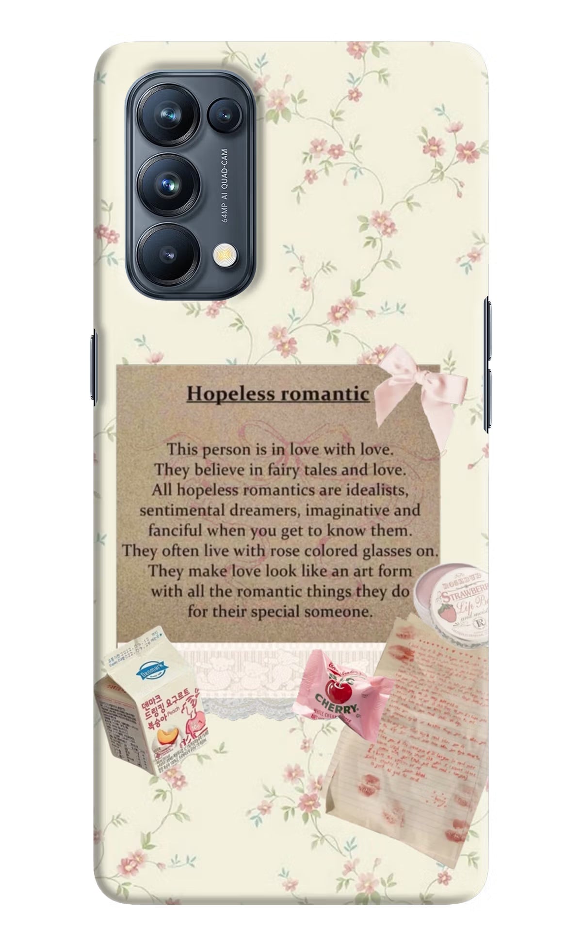 Hopeless Romantic Oppo Reno5 Pro 5G Hard Case Back Cover by Casekaro