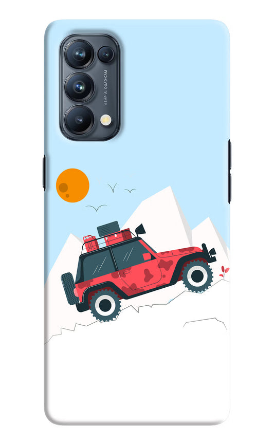 Mountain Trail Beast Oppo Reno5 Pro 5G Hard Case Back Cover by Casekaro