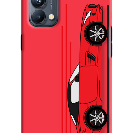 Red Velocity Oppo Reno5 Pro 5G Hard Case Back Cover by Casekaro