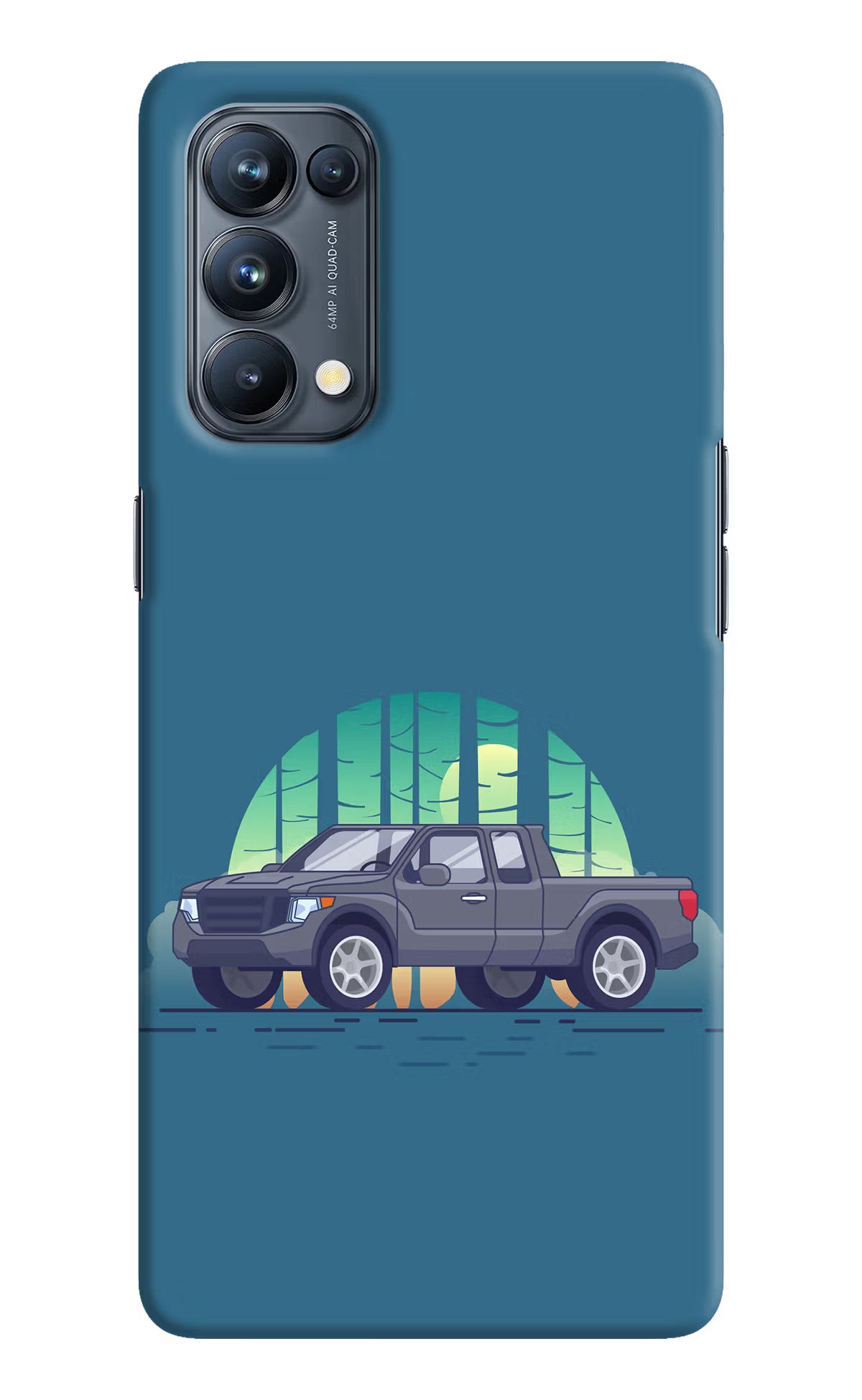 Retro Garage Vibe Oppo Reno5 Pro 5G Hard Case Back Cover by Casekaro