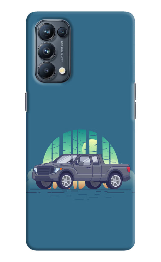 Retro Garage Vibe Oppo Reno5 Pro 5G Hard Case Back Cover by Casekaro