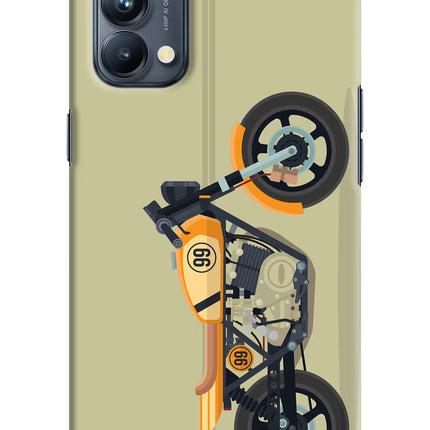 Vertical Speedster Oppo Reno5 Pro 5G Hard Case Back Cover by Casekaro