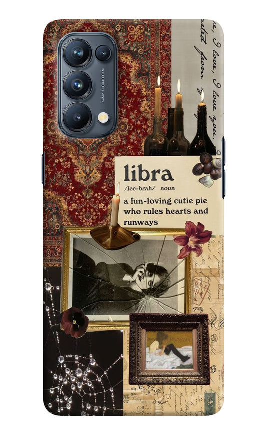 Libra Zodiac Oppo Reno5 Pro 5G Hard Case Back Cover by Casekaro