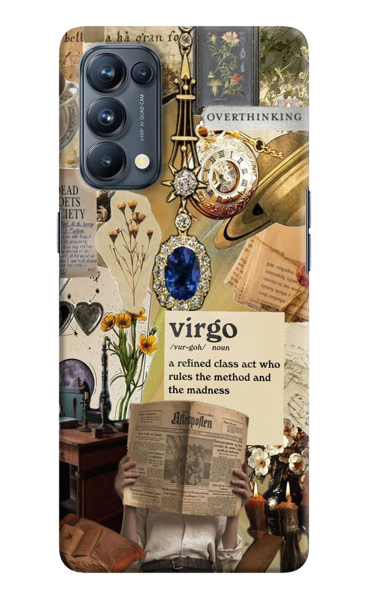 Virgo Zodiac Oppo Reno5 Pro 5G Hard Case Back Cover by Casekaro