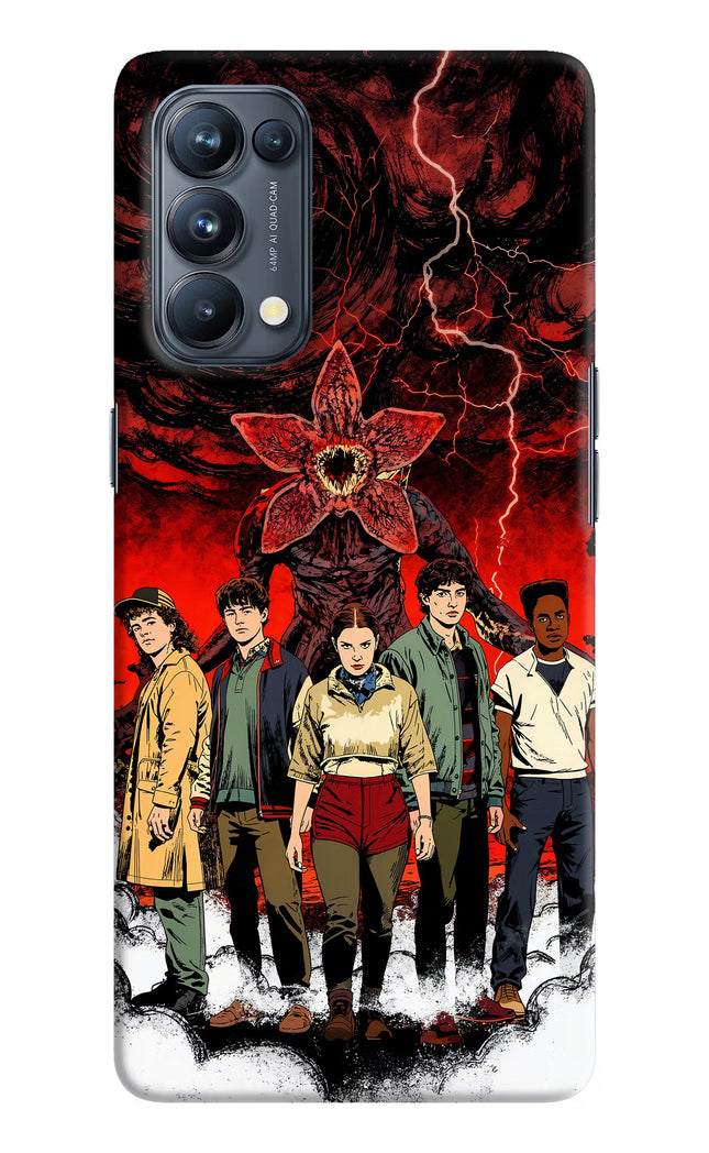 Ordinary Things Characters Oppo Reno5 Pro 5G Hard Case Back Cover by Casekaro