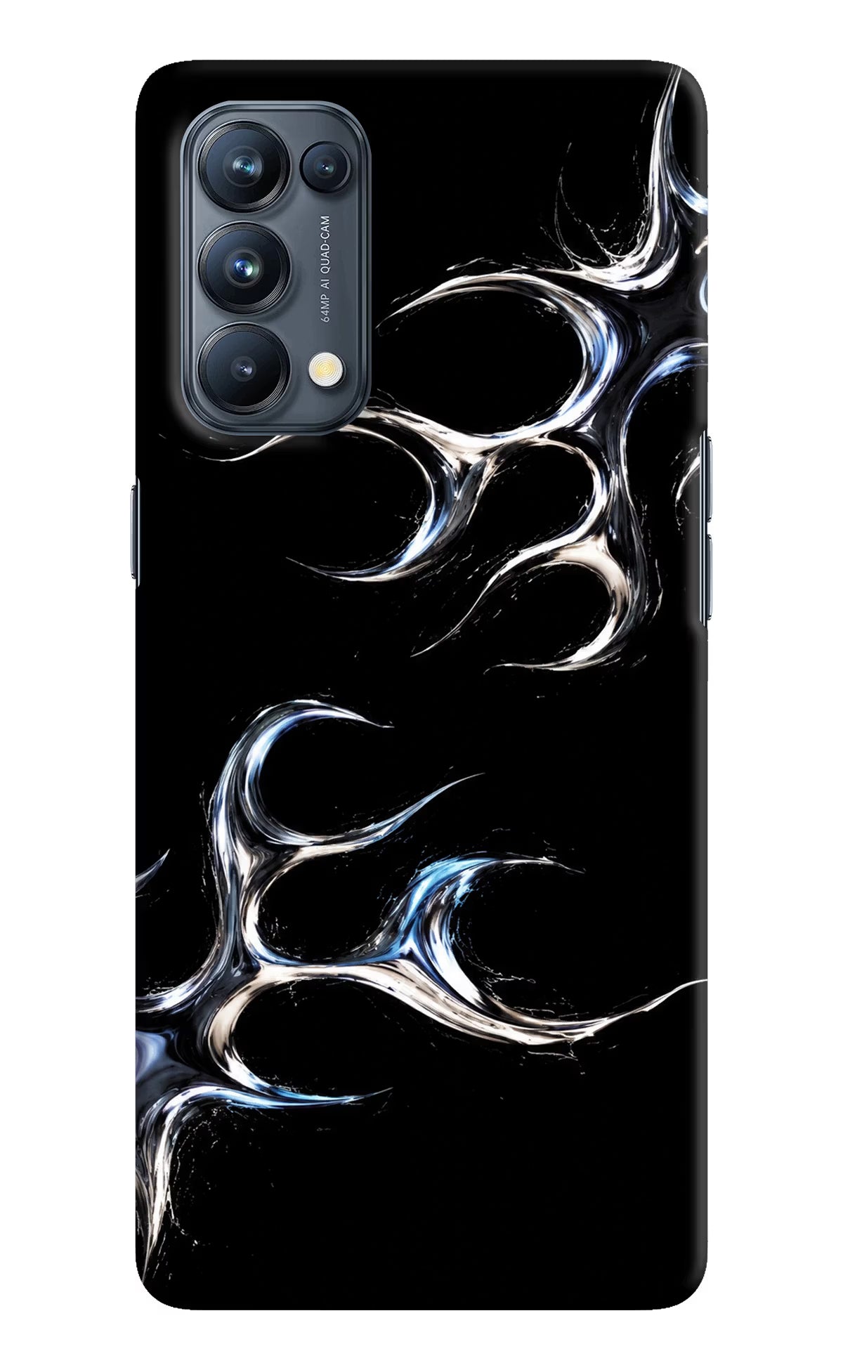 Chrome Tribal Oppo Reno5 Pro 5G Hard Case Back Cover by Casekaro