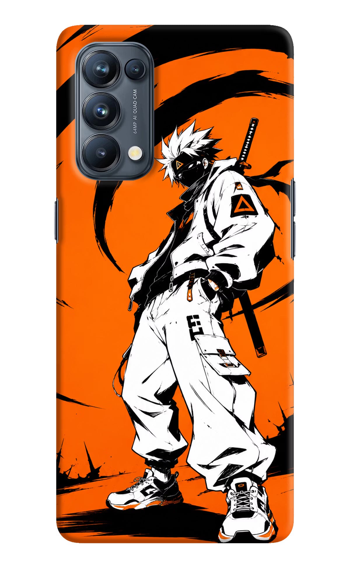 Street Samurai  Oppo Reno5 Pro 5G Hard Case Back Cover by Casekaro