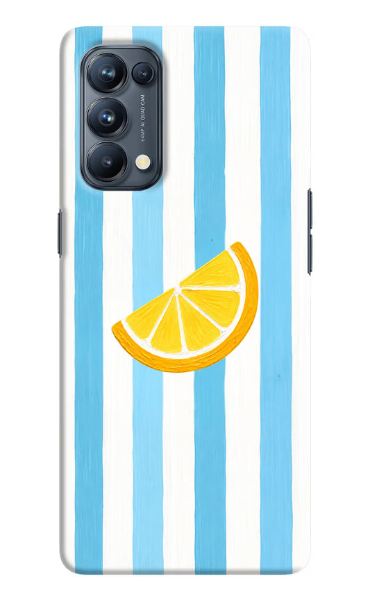 Summer Lemon Oppo Reno5 Pro 5G Hard Case Back Cover by Casekaro