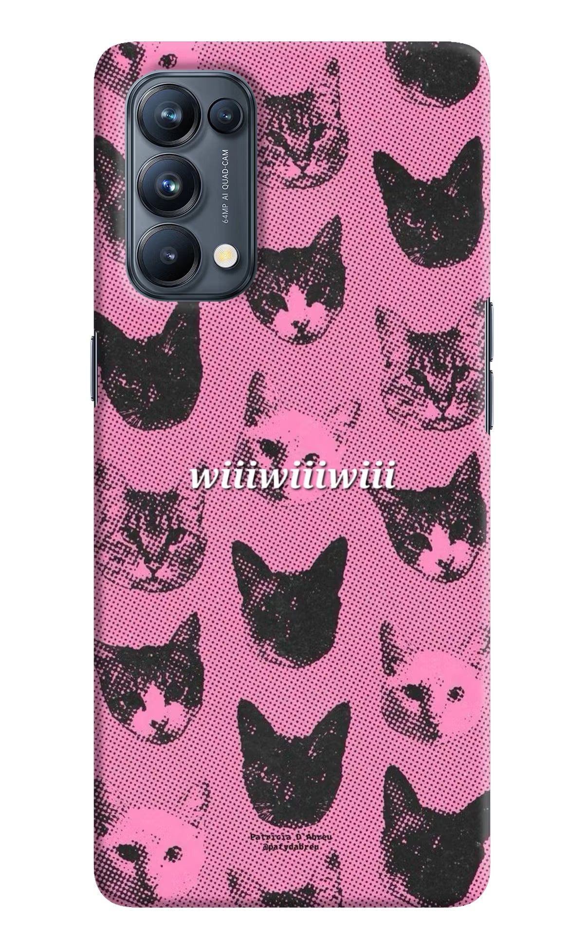 Pink Cats Oppo Reno5 Pro 5G Back Cover