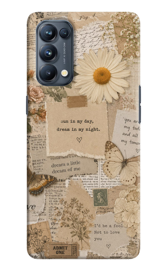 Vintage case Oppo Reno5 Pro 5G Back Cover