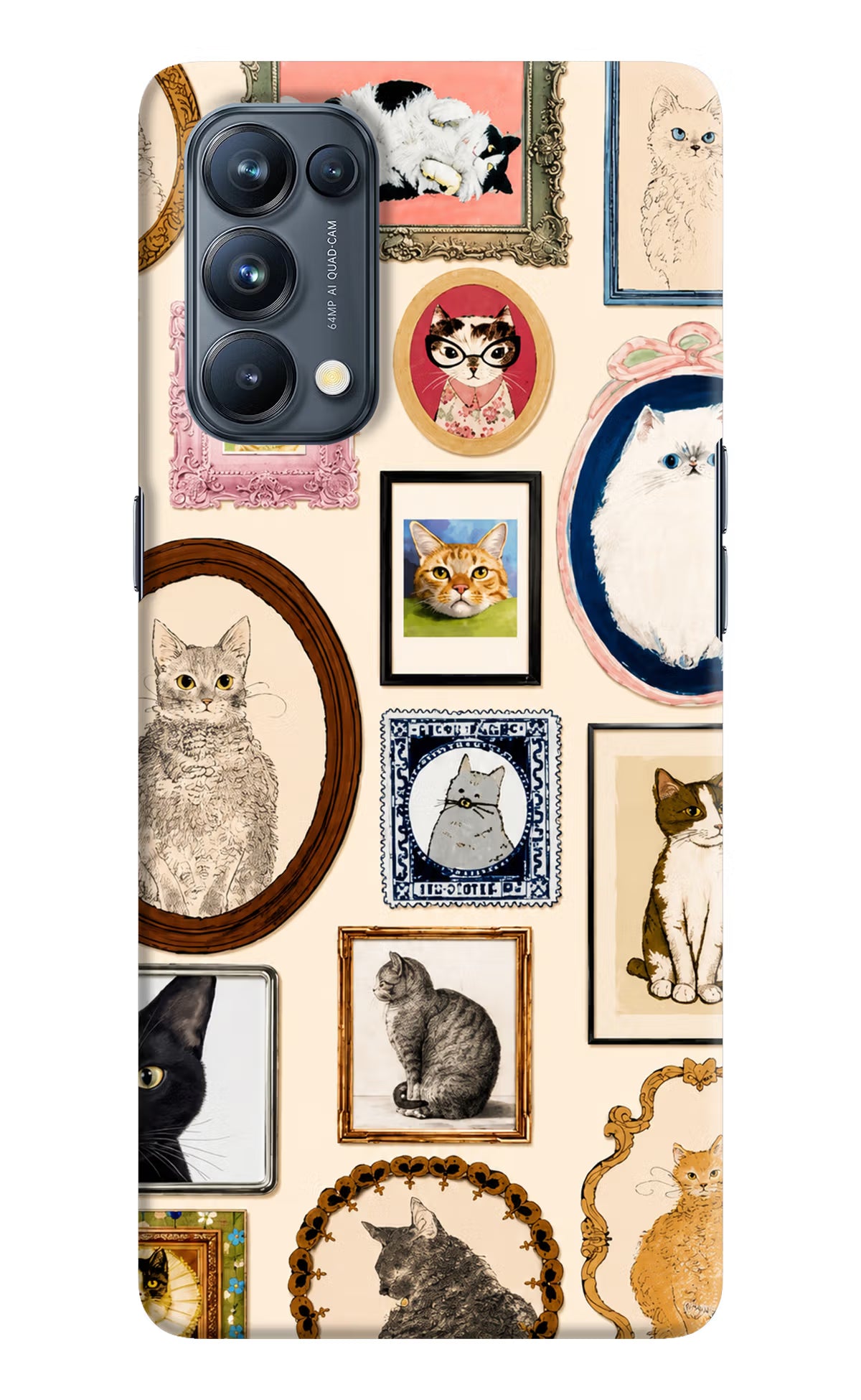 Mirror Cats Oppo Reno5 Pro 5G Back Cover