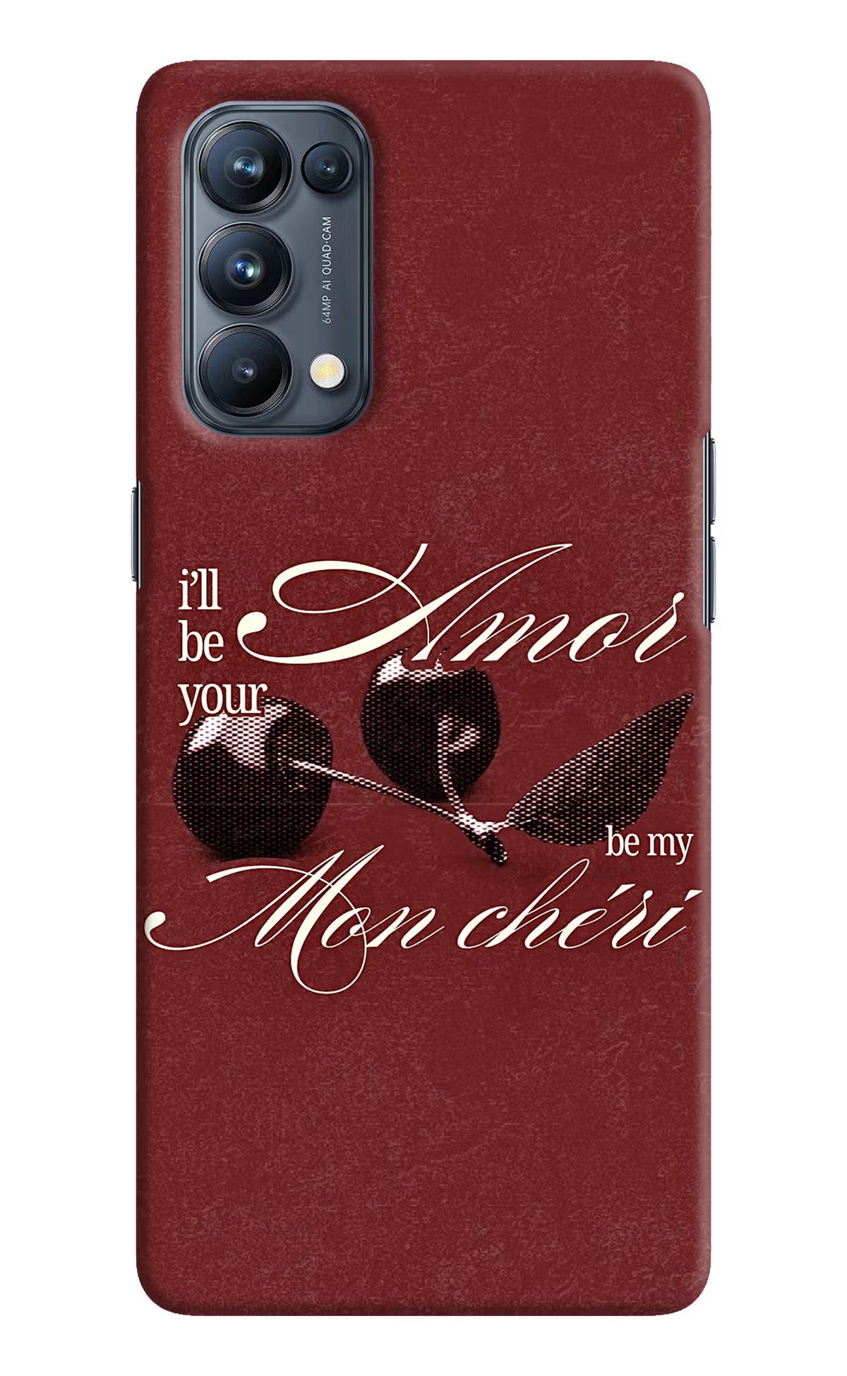 Velvet Cherry Oppo Reno5 Pro 5G Back Cover
