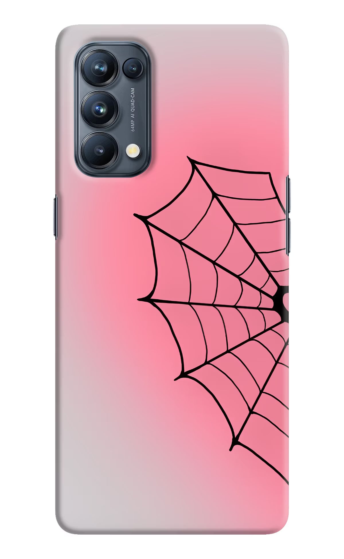 Pink Web Oppo Reno5 Pro 5G Back Cover