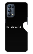 This World Oppo Reno5 Pro 5G Hard Case Back Cover by Casekaro