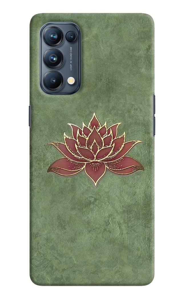 Lotus Grace Oppo Reno5 Pro 5G Hard Case Back Cover by Casekaro