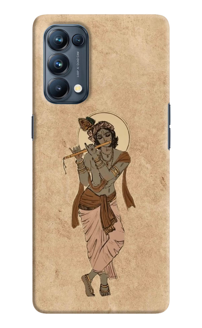 Krishna Oppo Reno5 Pro 5G Hard Case Back Cover by Casekaro
