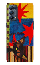Pop Cat Oppo Reno5 Pro 5G Back Cover
