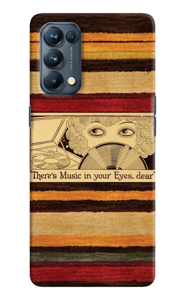 Vinyl Stripes Oppo Reno5 Pro 5G Hard Case Back Cover by Casekaro