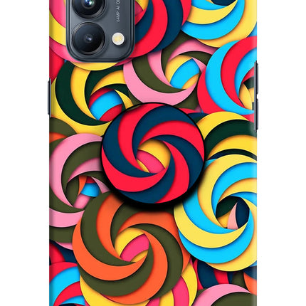 Spiral Pattern Oppo Reno5 Pro 5G Pop Case by Casekaro