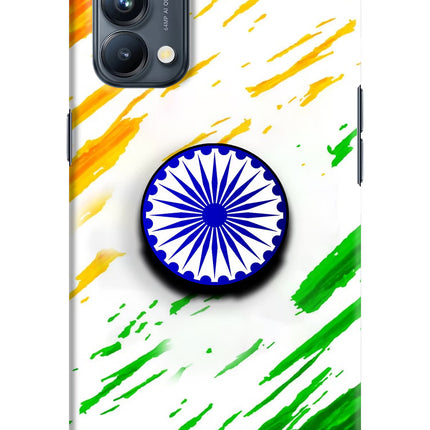 Indian Flag Ashoka Chakra Oppo Reno5 Pro 5G Pop Case by Casekaro