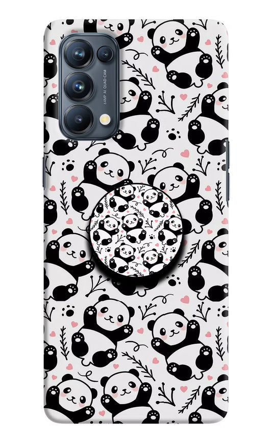 Cute Panda Oppo Reno5 Pro 5G Pop Case by Casekaro
