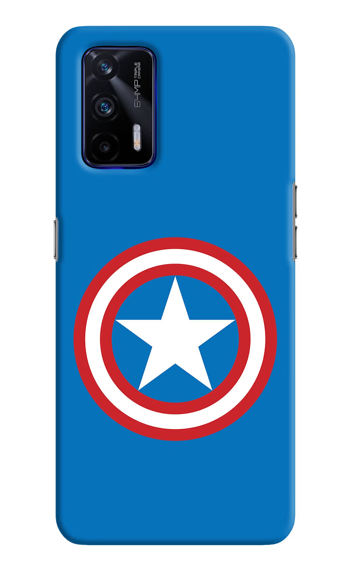 Captain America Logo Realme GT 5G Hard Case Back Cover by Casekaro