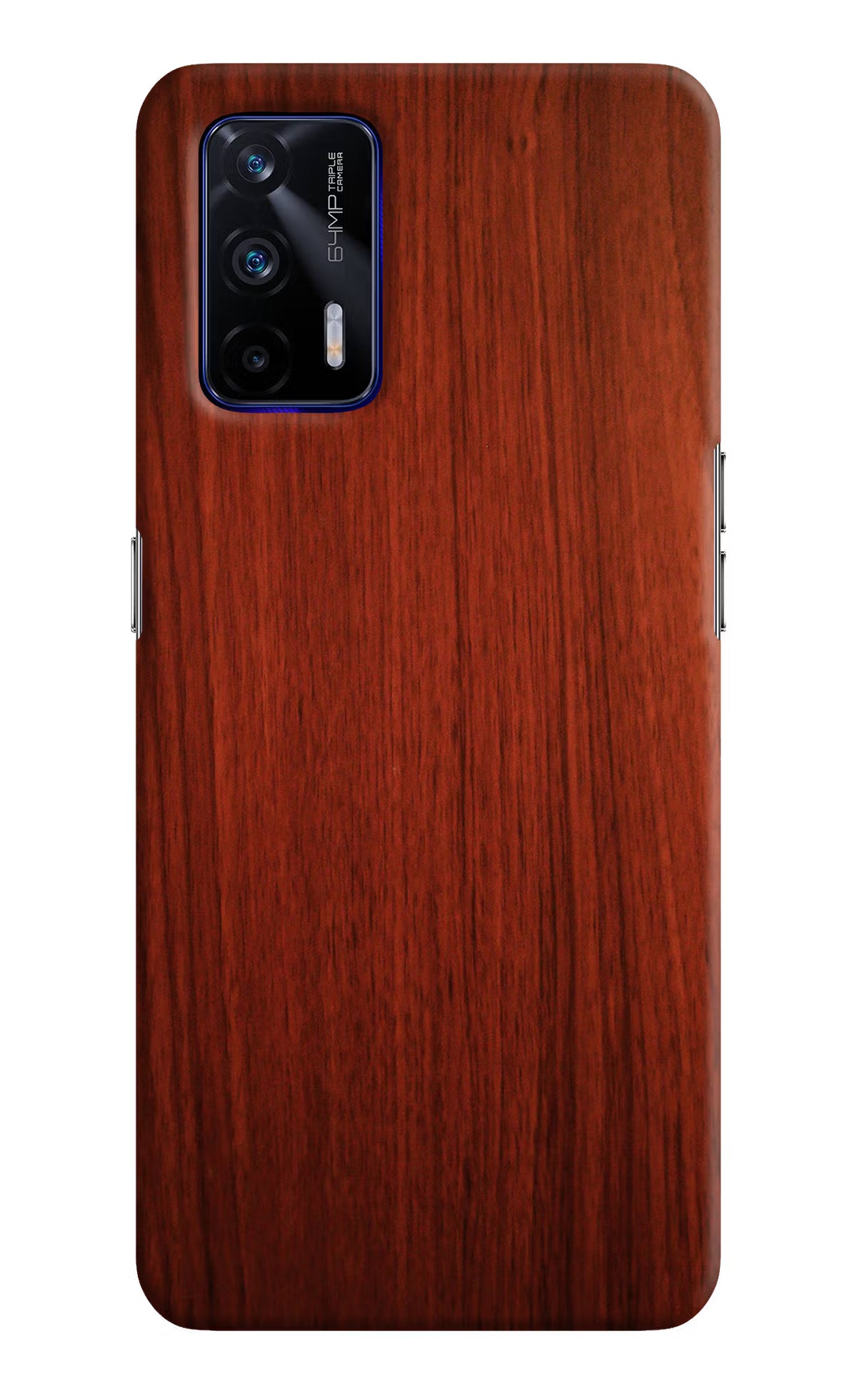 Wooden Plain Pattern Realme GT 5G Hard Case Back Cover by Casekaro
