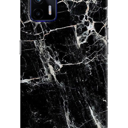 Black Marble Texture Realme GT 5G Hard Case Back Cover by Casekaro