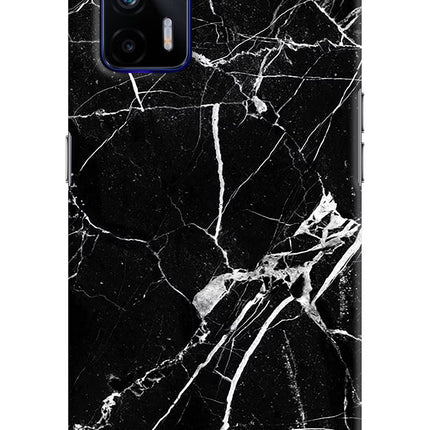Black Marble Pattern Realme GT 5G Hard Case Back Cover by Casekaro