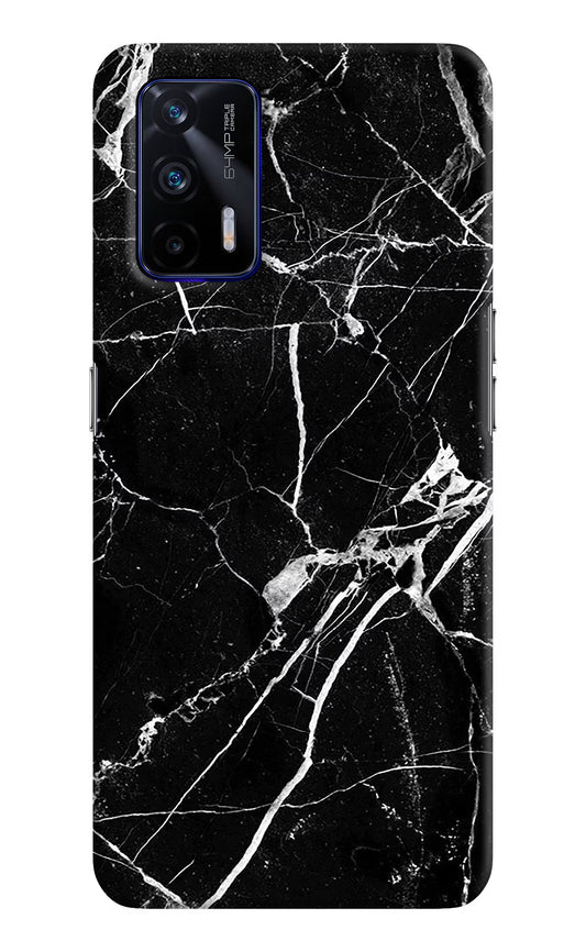 Black Marble Pattern Realme GT 5G Hard Case Back Cover by Casekaro