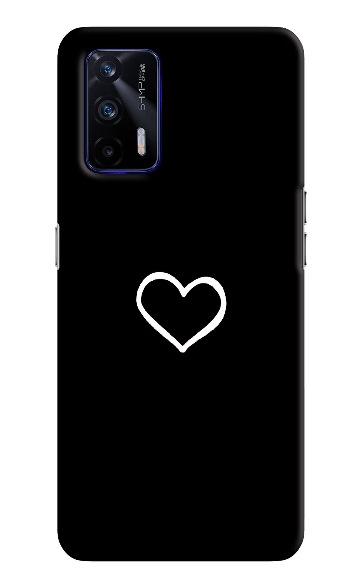 Heart Realme GT 5G Hard Case Back Cover by Casekaro
