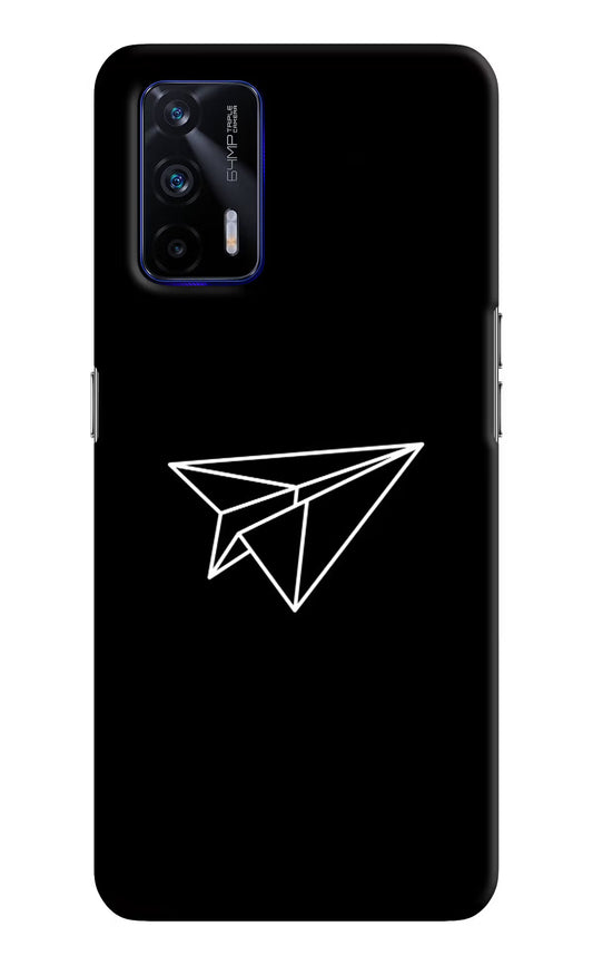 Paper Plane White Realme GT 5G Hard Case Back Cover by Casekaro