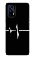 Heart Beats Realme GT 5G Hard Case Back Cover by Casekaro