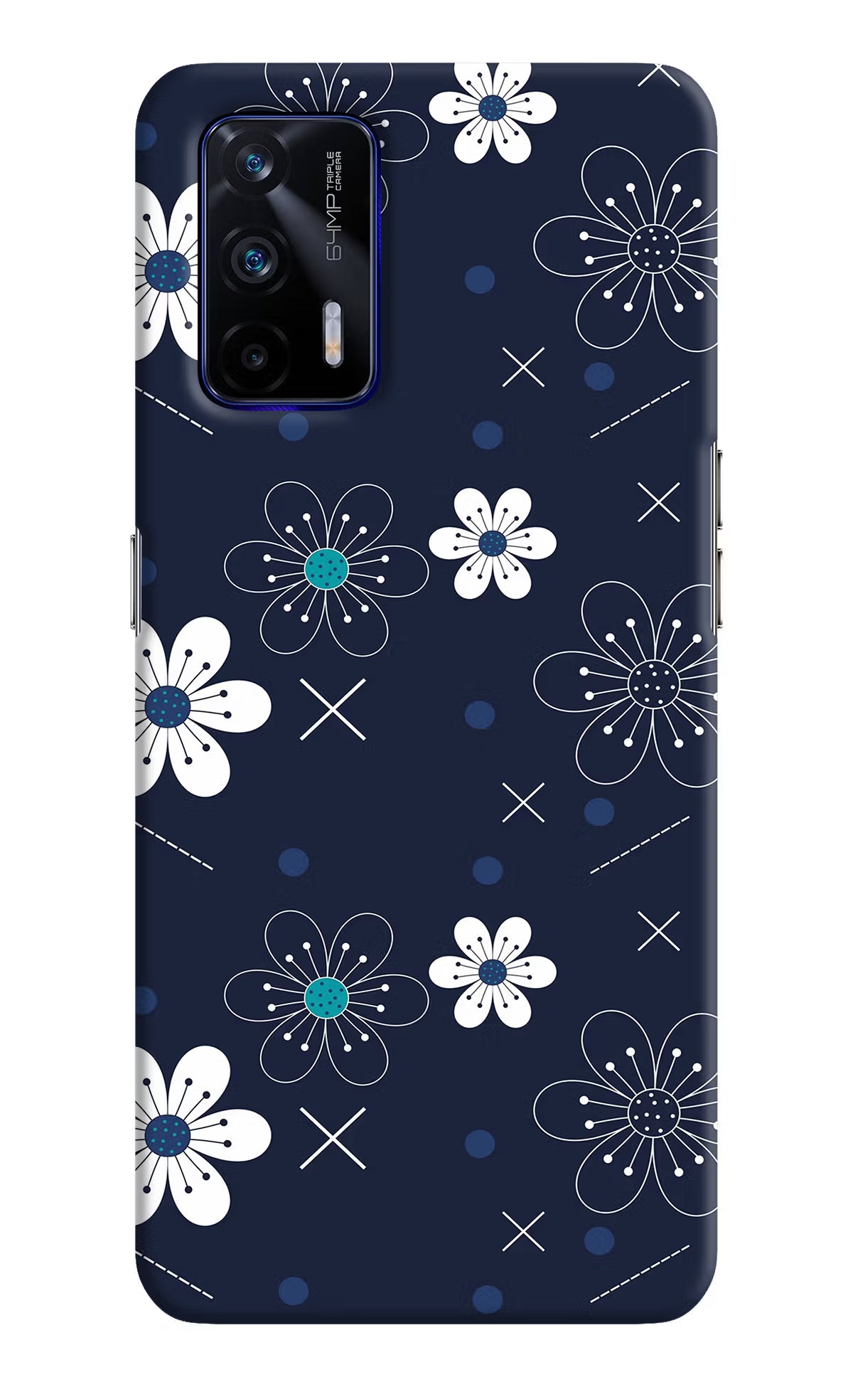 Flowers Realme GT 5G Hard Case Back Cover by Casekaro
