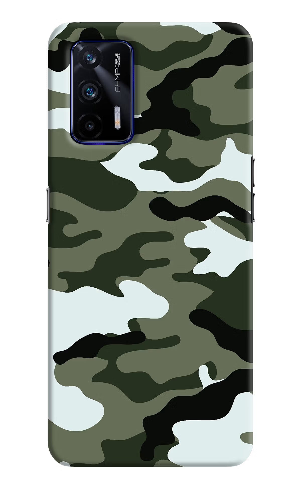 Camouflage Realme GT 5G Hard Case Back Cover by Casekaro