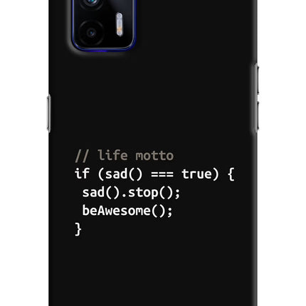 Life Motto Code Realme GT 5G Hard Case Back Cover by Casekaro