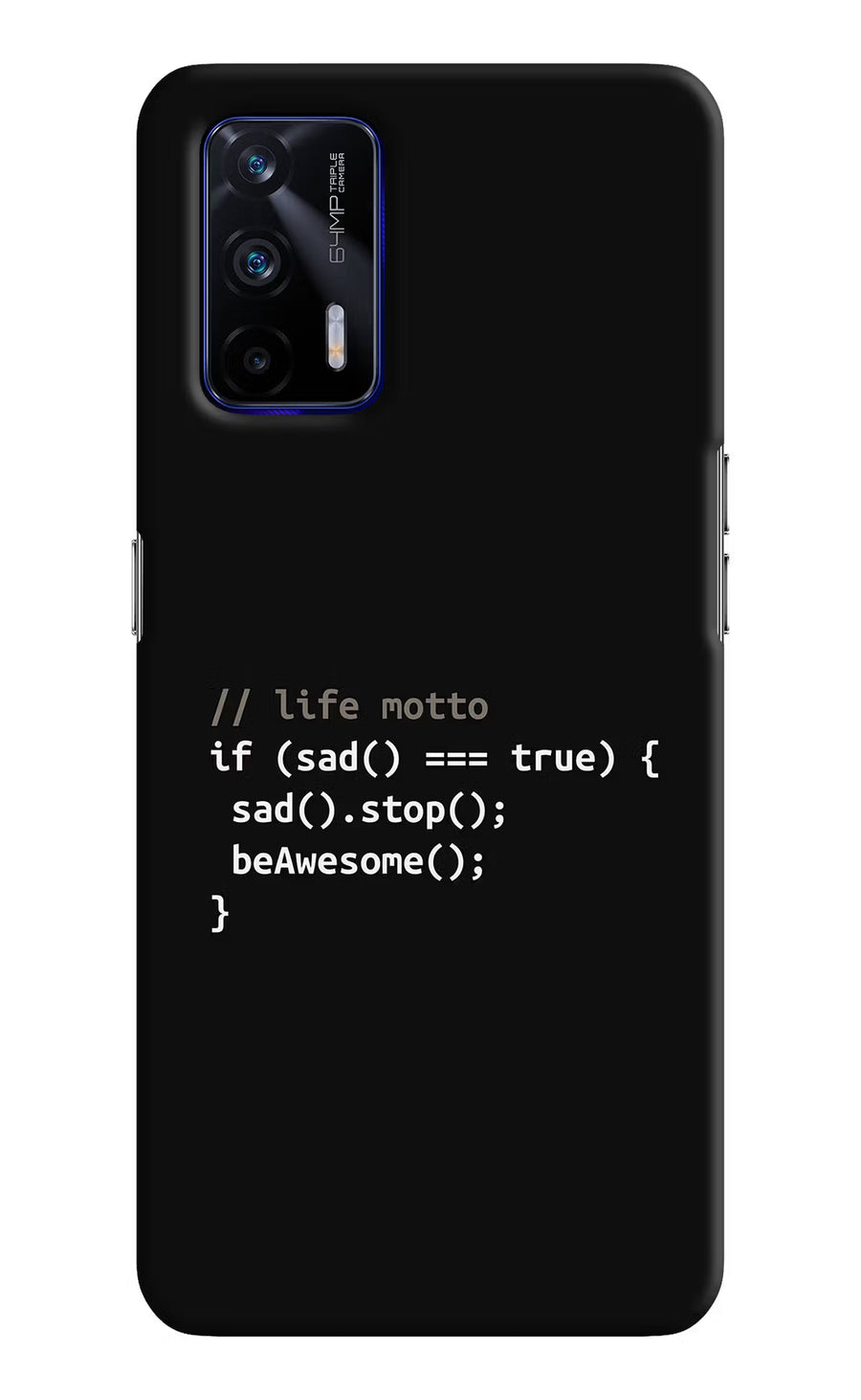 Life Motto Code Realme GT 5G Back Cover, Hard case