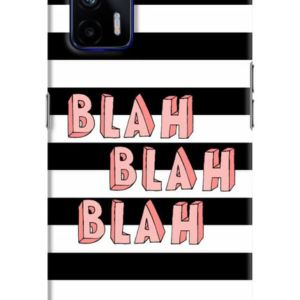 Blah Blah Blah Realme GT 5G Hard Case Back Cover by Casekaro