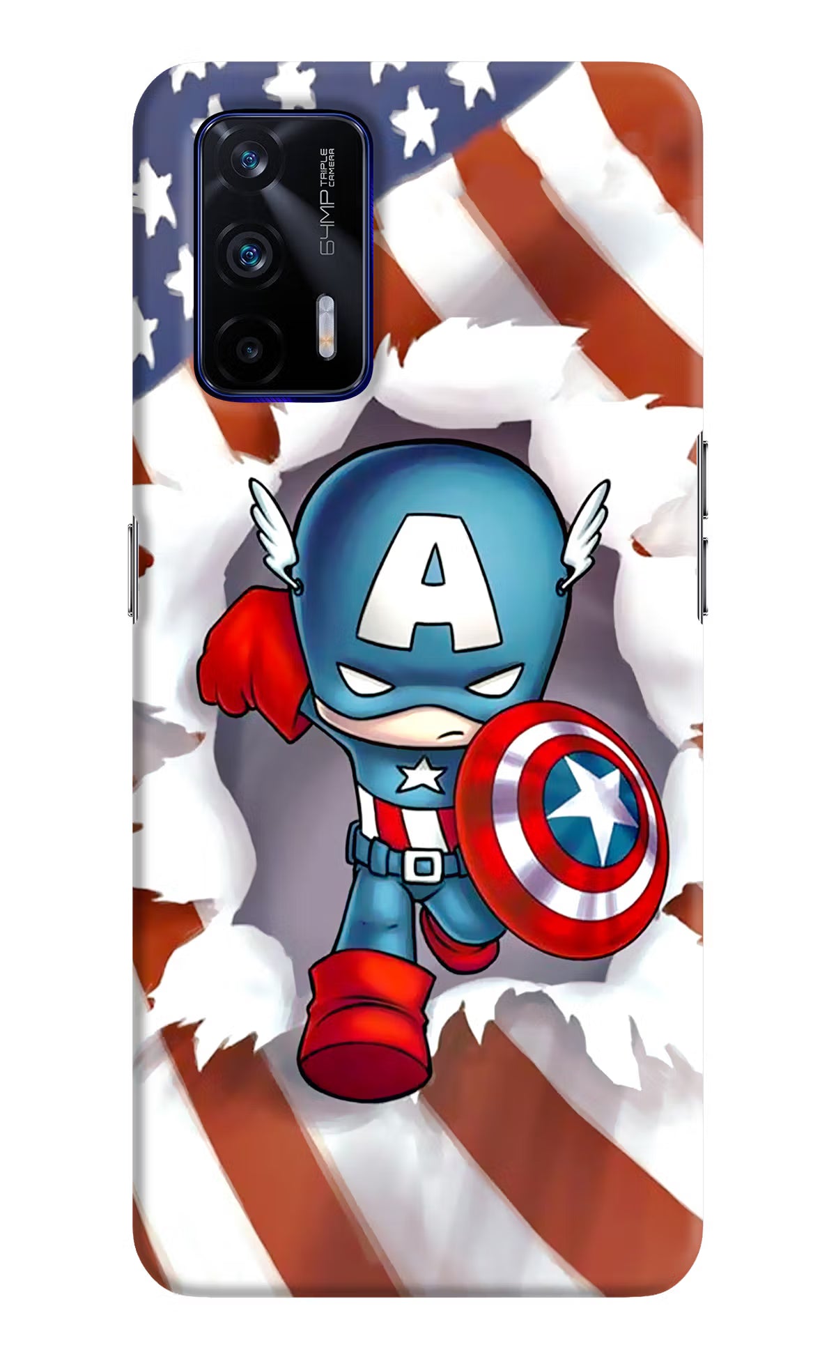 Captain America Realme GT 5G Hard Case Back Cover by Casekaro